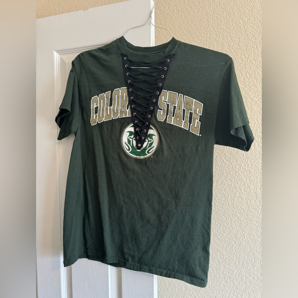 Custom lace-up CSU Tee